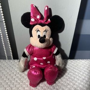 TY SPARKLE Disney MINNIE from MICKEY MOUSE Plush Pink SPARKLE DRESS No Tag